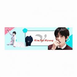 BTS V Double-sided color waterproof banner banner 15X45CM 20G set price for 5 pcs