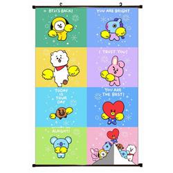 BTS Plastic pole cloth painting Wall Scroll 60X90CM preorder 3 days BS-766A
