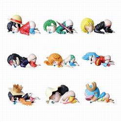 One Piece sleep-inducing insect Boxed Figure Decoration Model 6CM high and 10CM long 0.08KG a set of 9