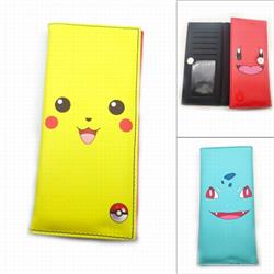 Pokemon Long Full Color Tri-Fold Magnetic Buckle Wallet 18.5X9.5X2CM 100G PK-017