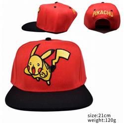 Pokemon Pikachu Red Black Baseball cap Hat