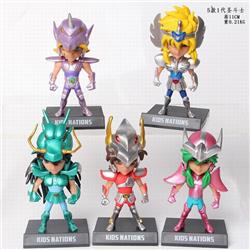 Saint Seiya 1 generation a set of 5 Bagged Figure Decoration Model 11CM 0.21KG