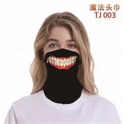 TJ 003-Tokyo Ghoul Color printing magic turban scarf