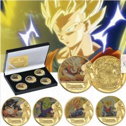 Dragon Ball anime Commemorative Coin Collect Badge Lucky Coin Decision Coin