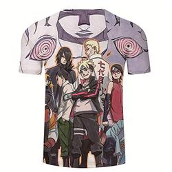 naruto anime 3d printed tshirt 2xs to 4xl