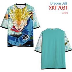 DRAGON Ball Loose short-sleeved T-shirt with black (white) edge 9 sizes from S to 6XL XKT7031