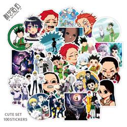 hunter hunter anime waterproof stickers set(100pcs a set)