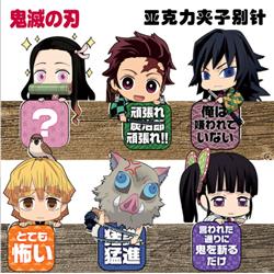 demon slayer anime pin bookmark