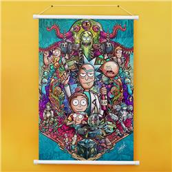 Rick and Morty anime wall scroll 60*90