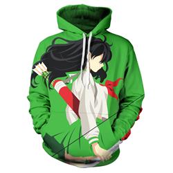 inuyasha anime 3d printed hoodie