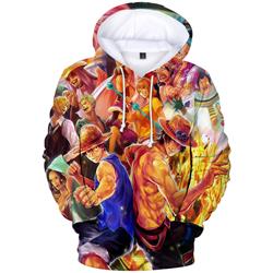 one piece anime 3d printed hoodie