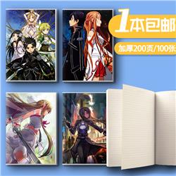 sword art online anime notebook