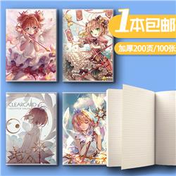 card captor sakura anime notebook