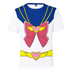 sailormoon anime 3d printed tshirt