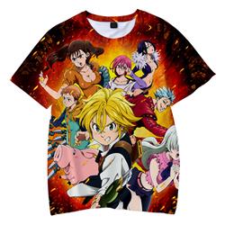 seven deadly sins anime tshirt