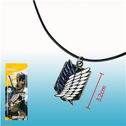 attack on titan anime necklace