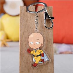 one punch man anime keychain