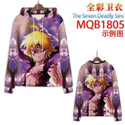 seven deadly sins anime 3d printed hoodie