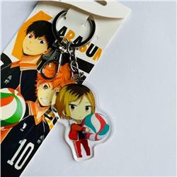 haikyuu anime keychain