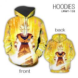 DRAGON BALL Anime full color zipper hooded sweater M L XL 2XL LMWY142