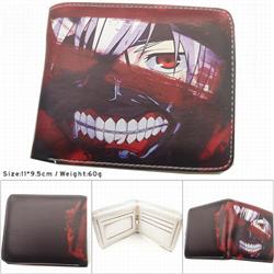 Tokyo Ghoul Anime color picture two fold Short wallet 11X9.5CM 60G HK712