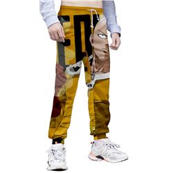one punch anime 3d printed pants