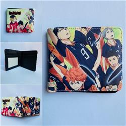 8 Styles Haikyuu Cartoon Coin Purse Folding PU Anime Short Wallet