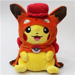 2 Styles Pokemon Cute Pikachu Cos Vulpix Cartoon Character Collection Gift Stuffed Dolls Anime Plush Toy