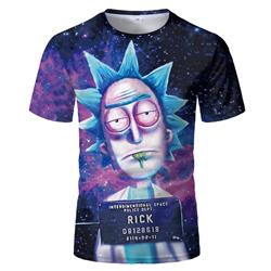 rick and morty anime 3d printed tshirt