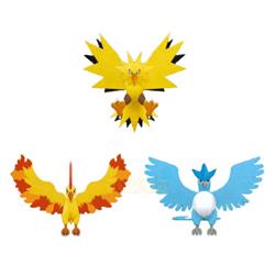 3 Styles 25CM Pokemon Zapdos/Articuno/Moltres Cartoon Character For Kids Collectible Doll Anime Plush Toy