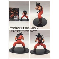 Dragon Ball Z Goku Red Clothes Cartoon Model Toys Statue Japanese Anime PVC Figure 16cm