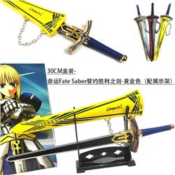 30CM Color Box Package Fate Stay Night Saber Anime Metal Sword
