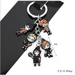 2 Styles Haikyuu Keychain Anime Cartoon Cute Keychain