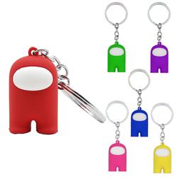 6 Colors Among Us Popular Game Collectible Anime PVC Figure Keychain (6pcs/set)