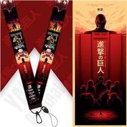 attack on titan anime lanyard phonestrap 2.5cm*45cm