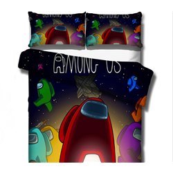 among us bedsheet set US-FULL 203x228cm welcome custom design