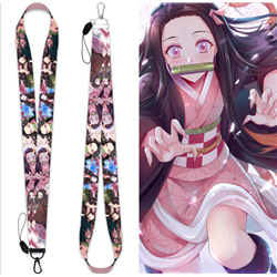 demon slayer anime lanyard phonestrap