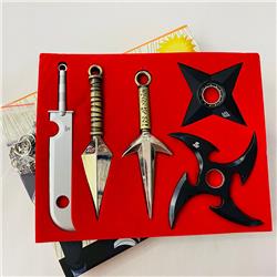 Naruto Japanese Cartoon Cosplay Alloy Anime Kunai+Shuriken Sword