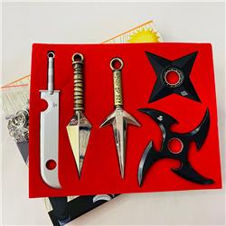 Naruto Japanese Cartoon Cosplay Alloy Anime Kunai+Shuriken Sword