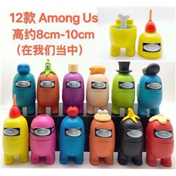 Among Us Hot Game Character Collectible Anime Figure (12pcs/set)