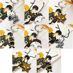 8 Styles Haikyuu Cartoon Decorative Alloy Material Anime Keychain Necklace