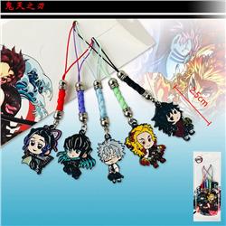 2 Ver. Demon Slayer: Kimetsu no Yaiba Cartoon Anime Pendant 5PCS/SET