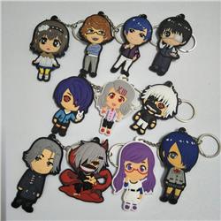 Tokyo Ghoul anime rubber keychain random selection