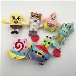 Spongbob anime plush toy price for a set of 6 pcs