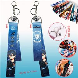 Sword Art Online anime ring ribbon keychain