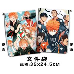 haikyuu anime file bag