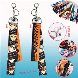 Haikyuu anime ring ribbon keychain