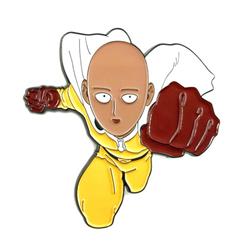 one punch man anime brooch