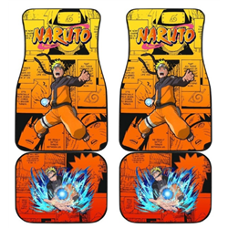 Akatsuki Shield Car Floor Mats for Teen Boys Mens Anime Auto Drive Foot Mat Carpet Accessories price for a set of 4 pcs