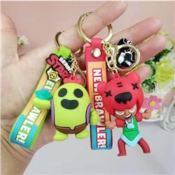 Brawl stars anime keychain